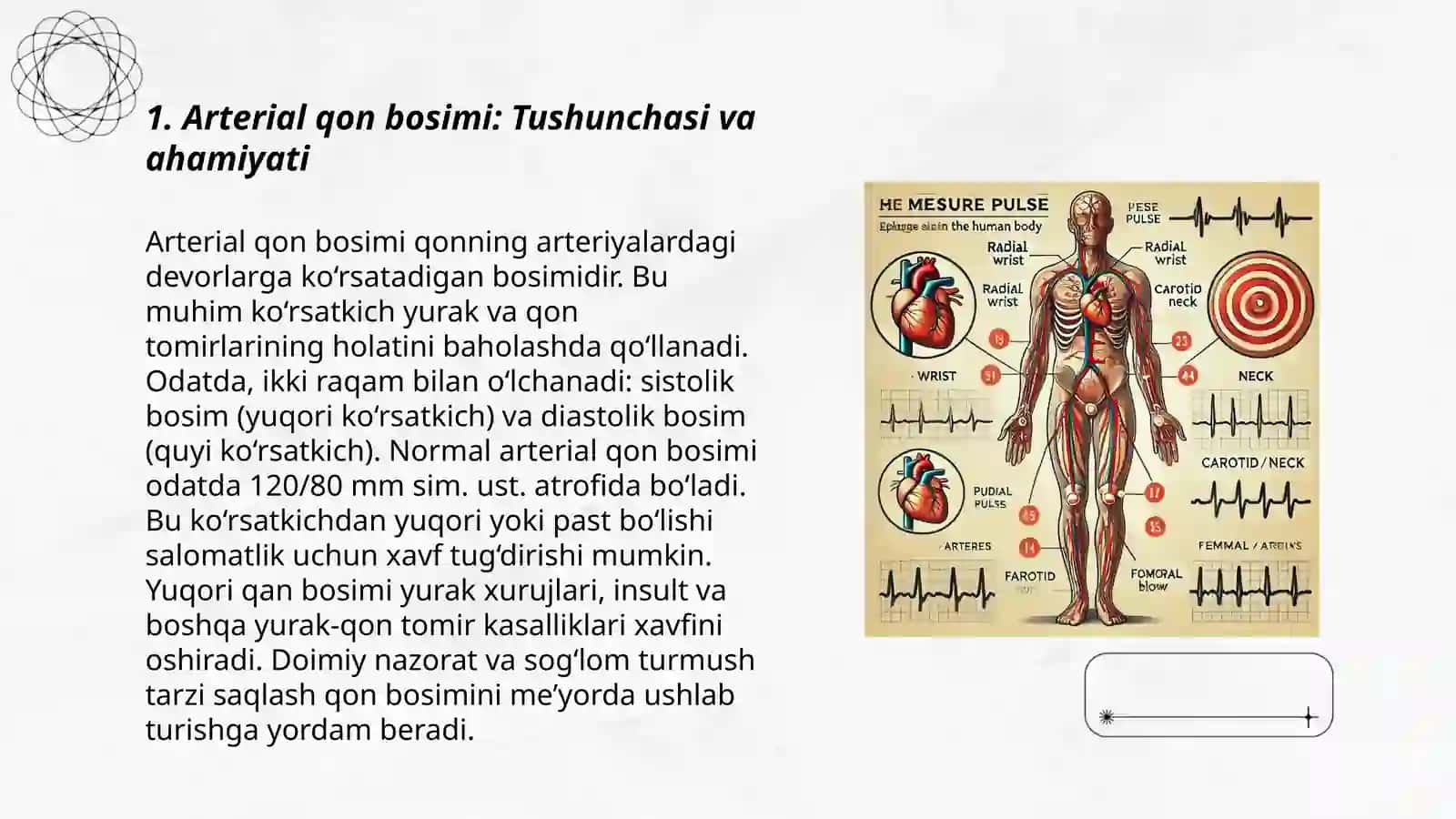 Arterial qon bosimi va periferik pulisning tibbiyotda ahamyati 3