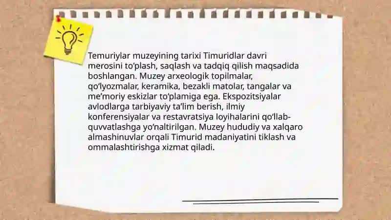 Temuriylar muzeyi 3