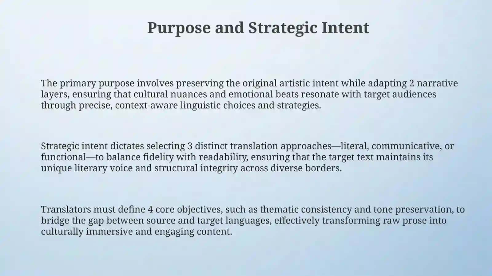 Literary Translation Foundations 3