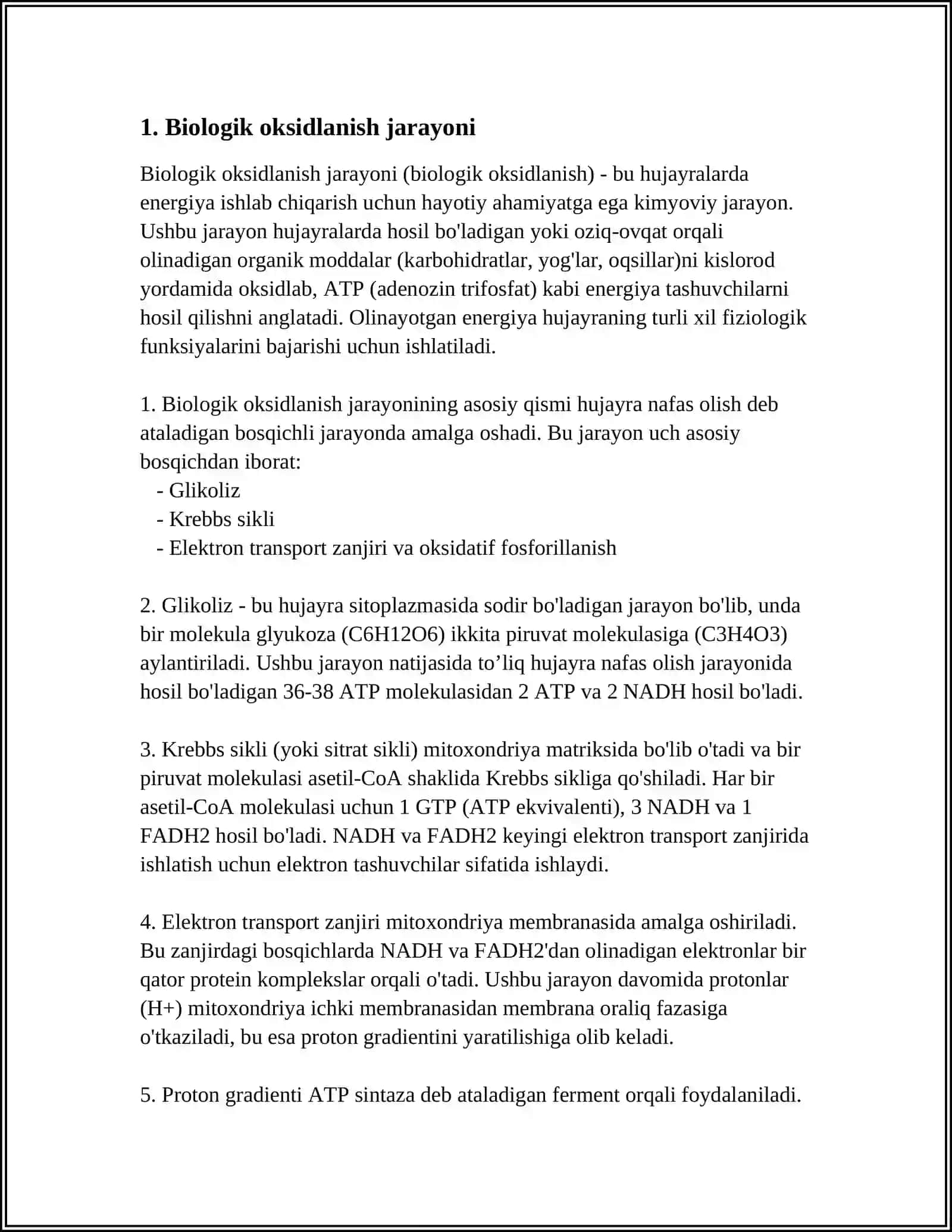 BIOLOGIK OKSIDLANISH 3