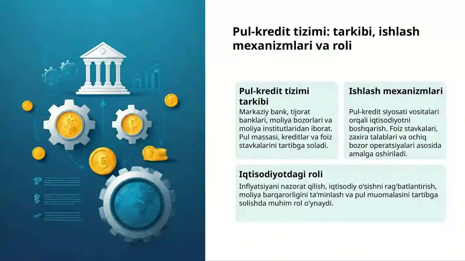Moliya tizimi va pul-kredit siyosati 3