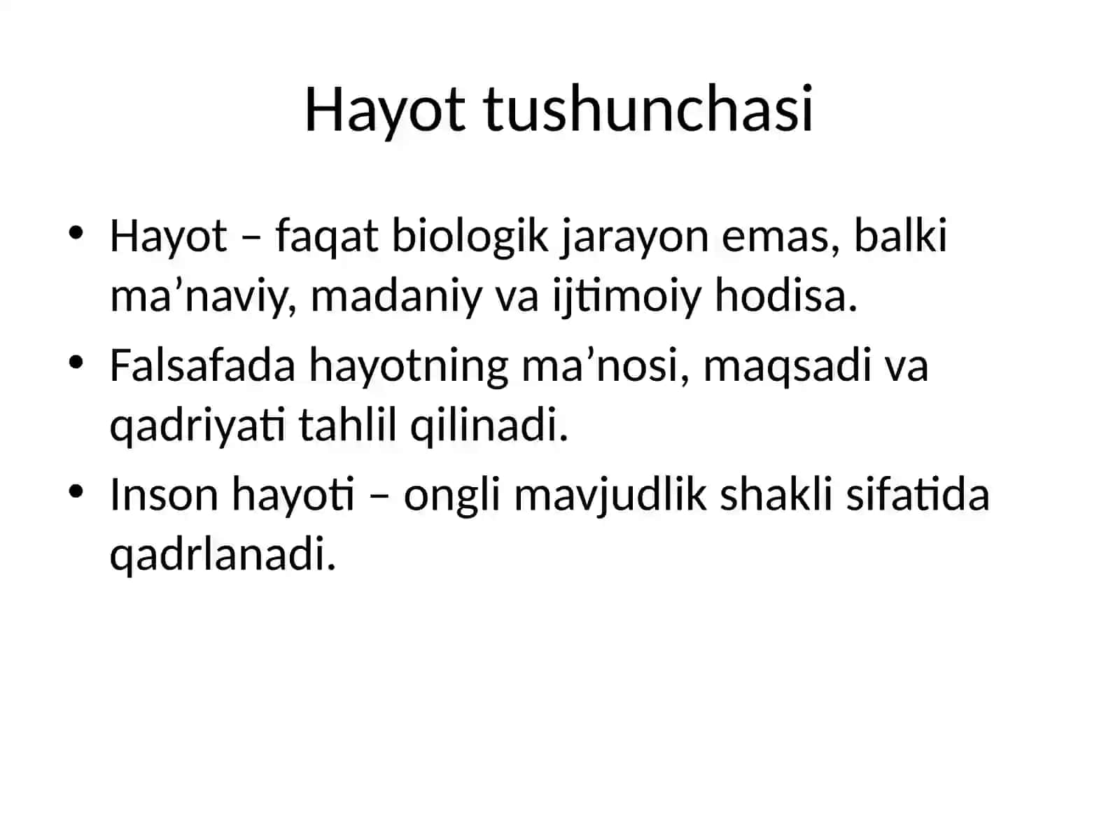 Falsafada hayot va o‘lim masalasi 3