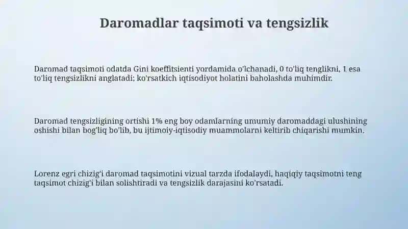 Daromad va buromadga doir iqtisodiy masalalar 3