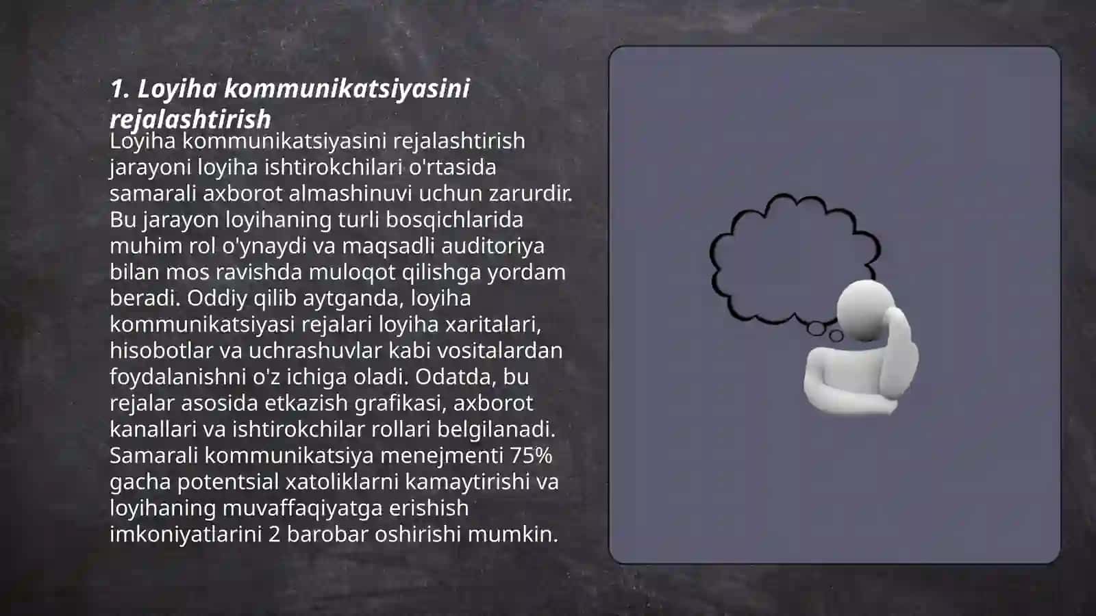 Aloqa kommunikatsiyasini boshqarish 3