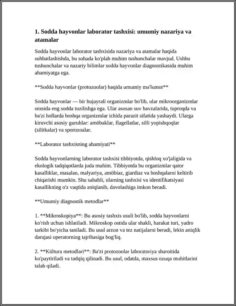 SODDA HAYVONLAR LABARATOR TASHXISI 3