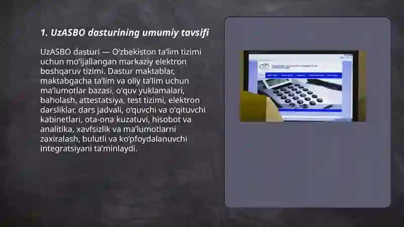UzASBO dasturi va uning imkoniyatlari 3