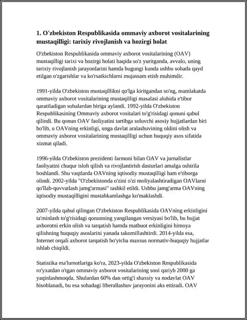 O’ZBEKISTON RESPUBLIKASI OLIY TA’LIM FAN VA INNOVATSIYA VAZIRLIGI 3