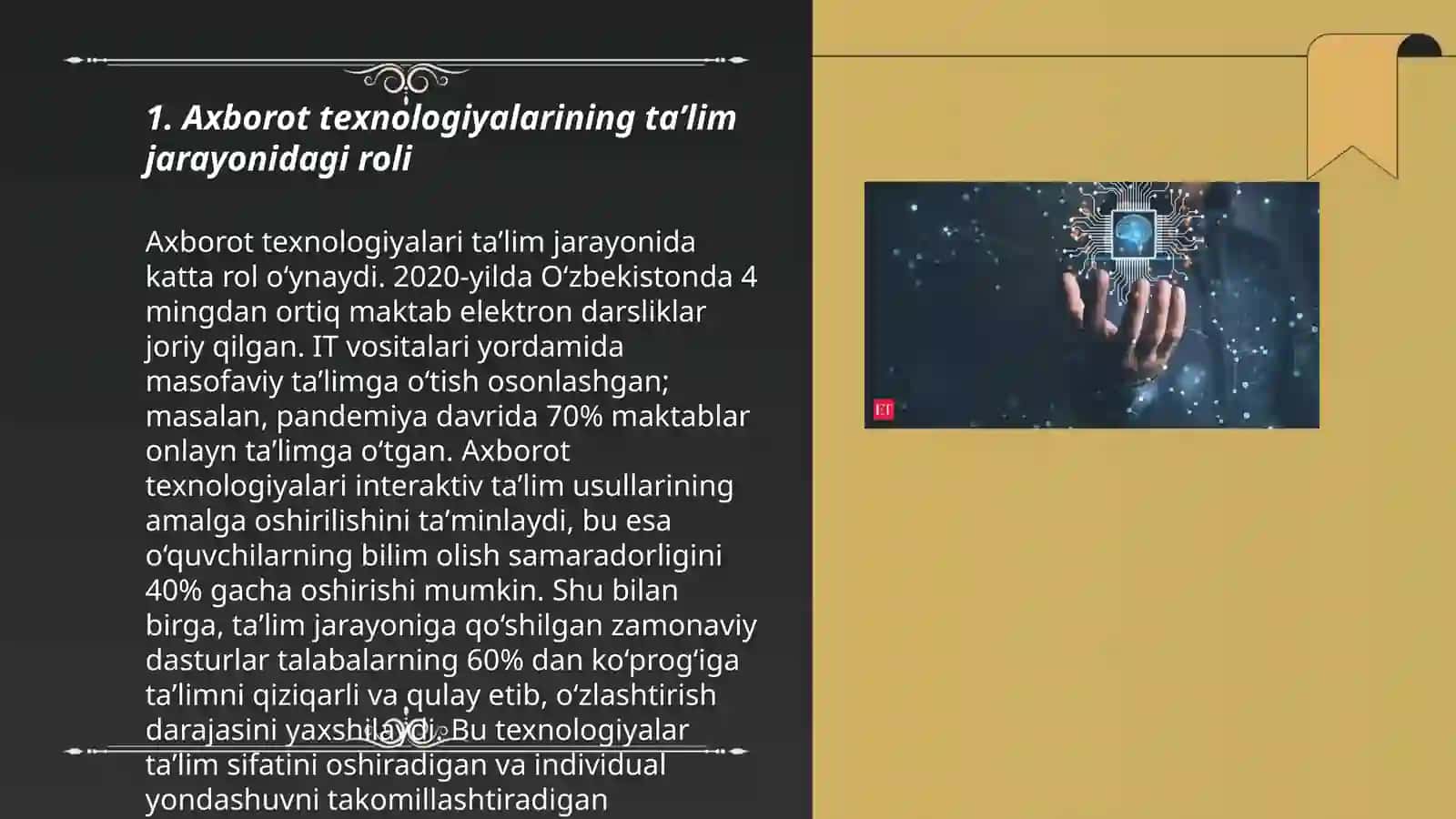Pedagogik kompetentlikni shakllantirishda axborot texnologiyasi tushunchasi va klassifikatsiyasi 3