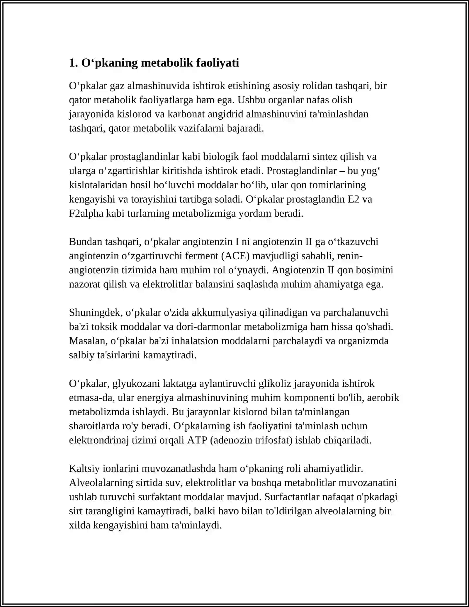 OʻPKANING METABOLIK FUNKSIYALARI VA ULARNING BUZILISHLARI 3