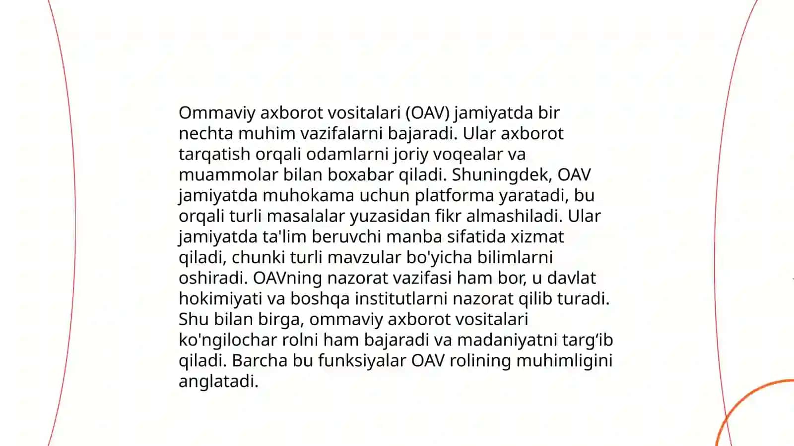 Ommaviy axborot vositalari (OAV) 3