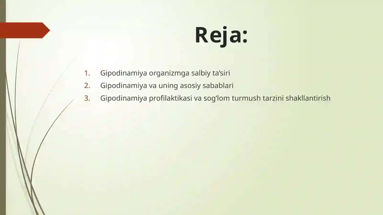 Gipodinamiya va uning asosiy sabablari 3