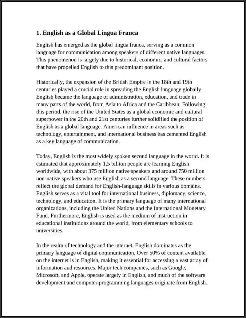 THE IMPORTANCE OF LEARNING ENGLISH 3