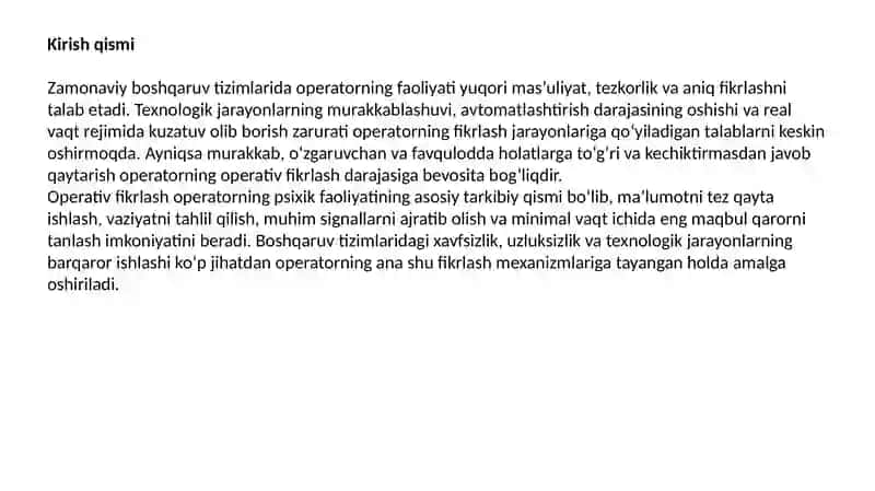 Operativ fikrlash psixologiyasi 3