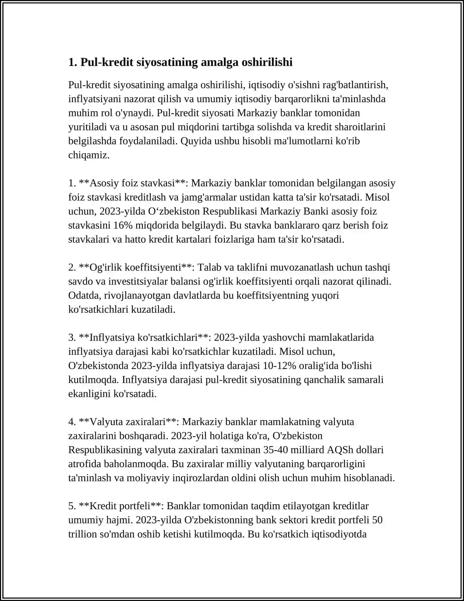 MARKAZIY BANKNING FUNKSIYALARI 3