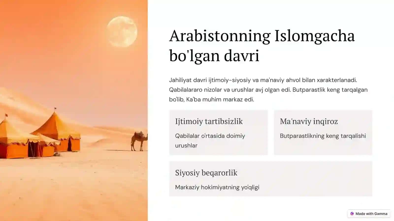 Islom dinining vujudga kelishi 3