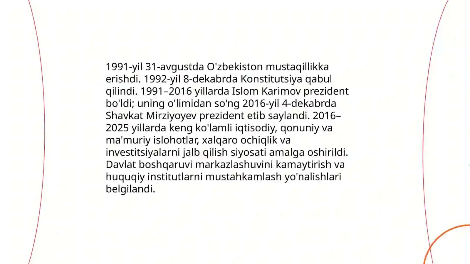 O'zbekistonda va Jahonda yuz bergan o'zgarishlar 3