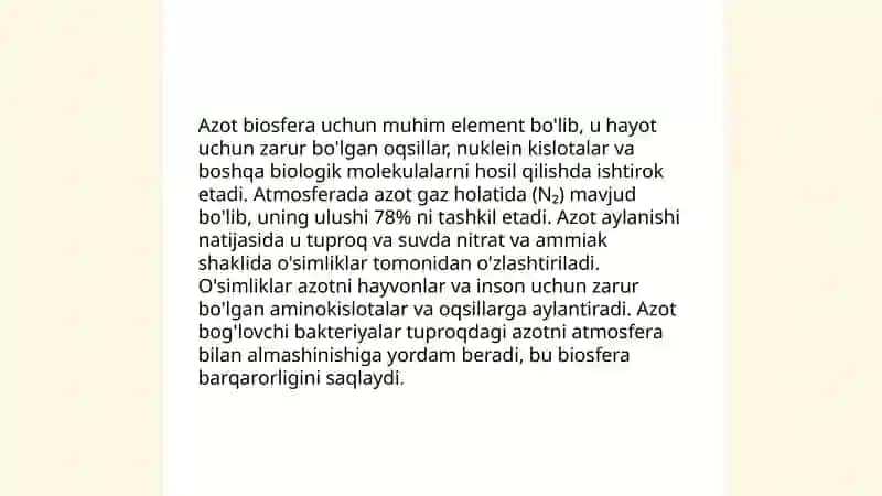Azot va fotosintez 3