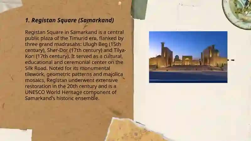 Historical places of Uzbekistan 3