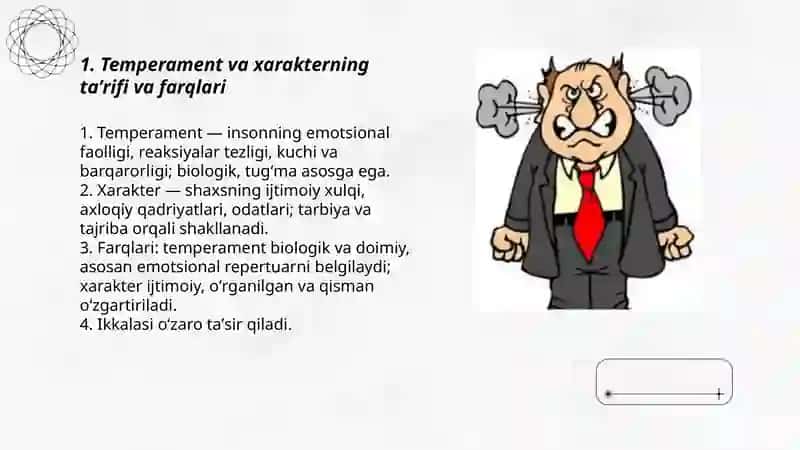 Temperament va xarakter 3