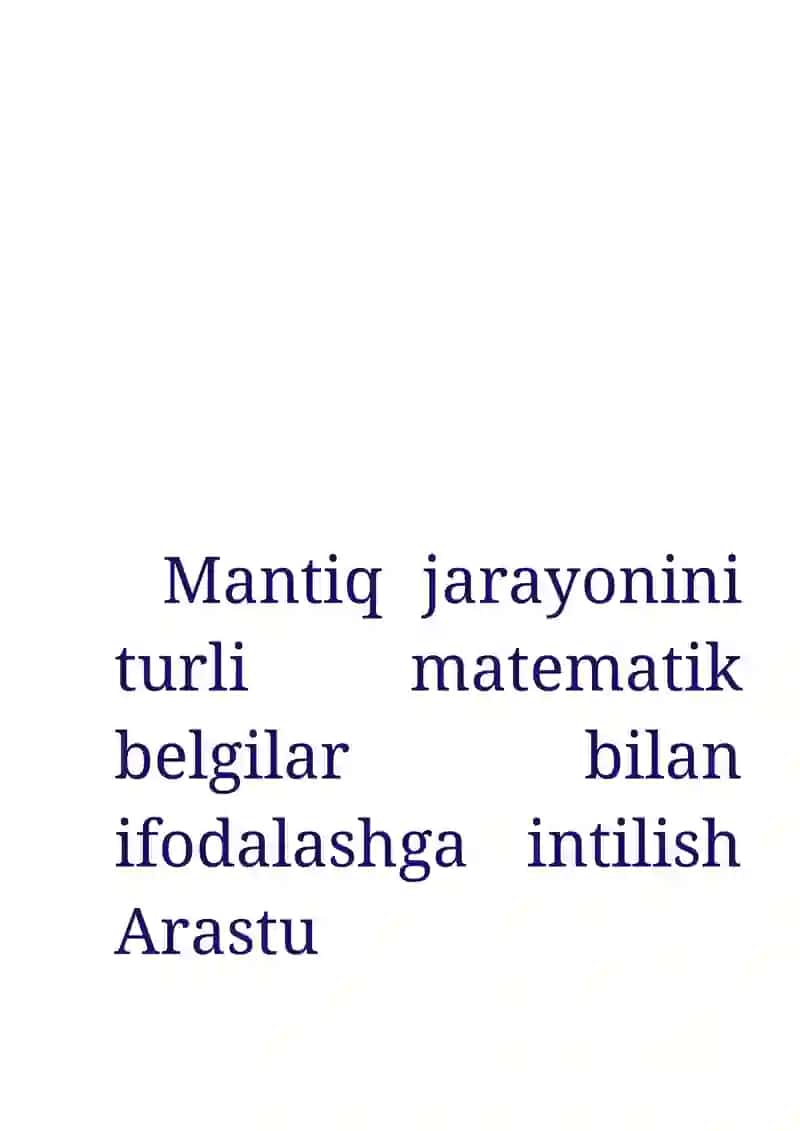 Mantiqiy amallarning to'liq sistemalari 3