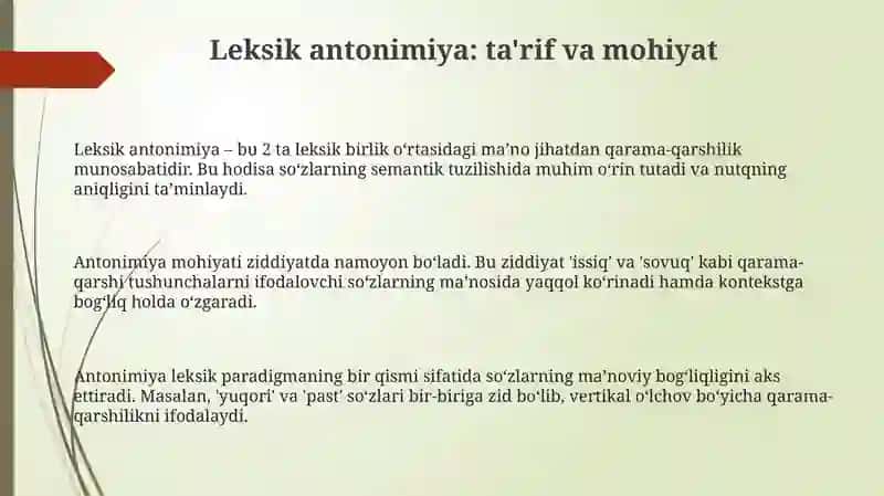 Leksikantonimiya 3