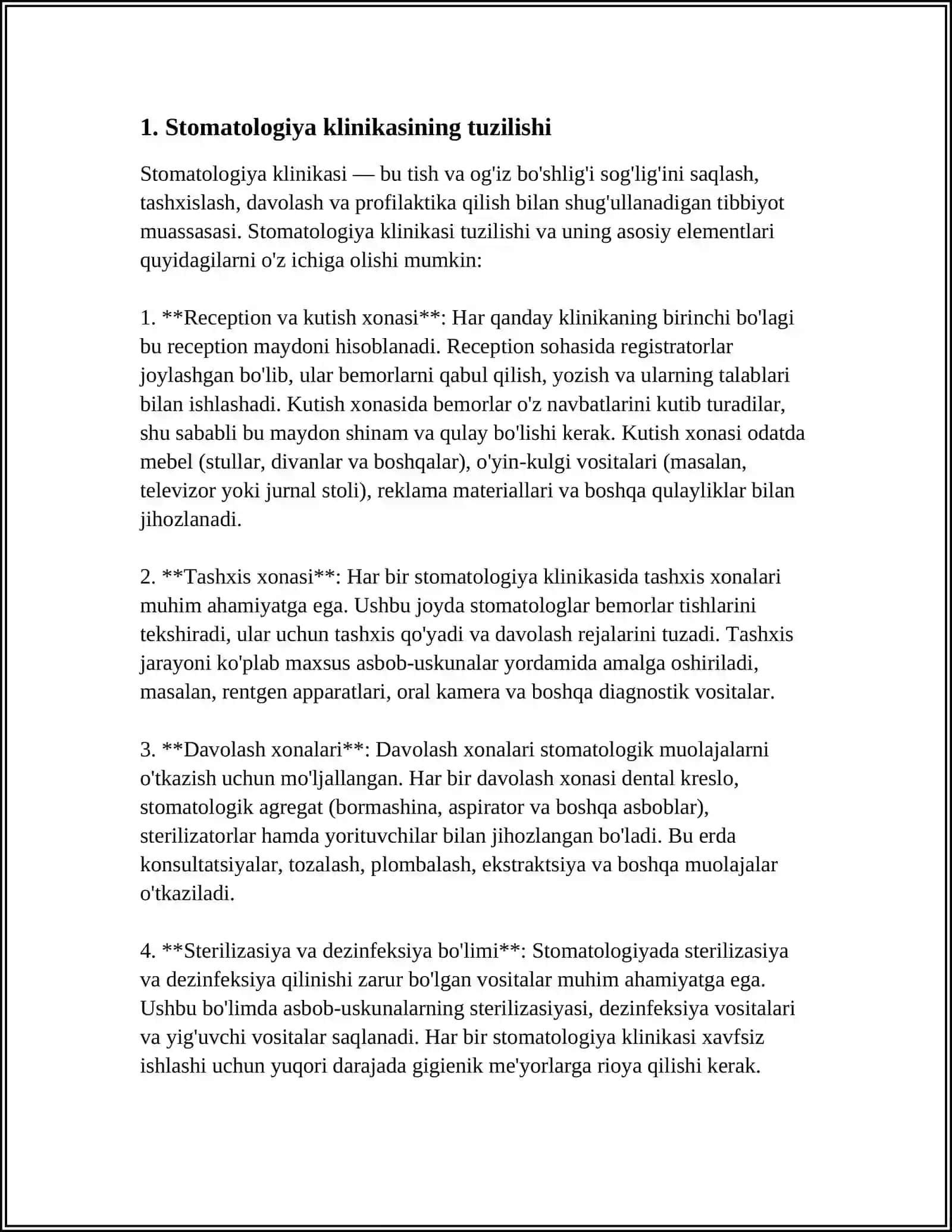 STOMATOLOGIYA KLINIKASINING TUZILISHI 3