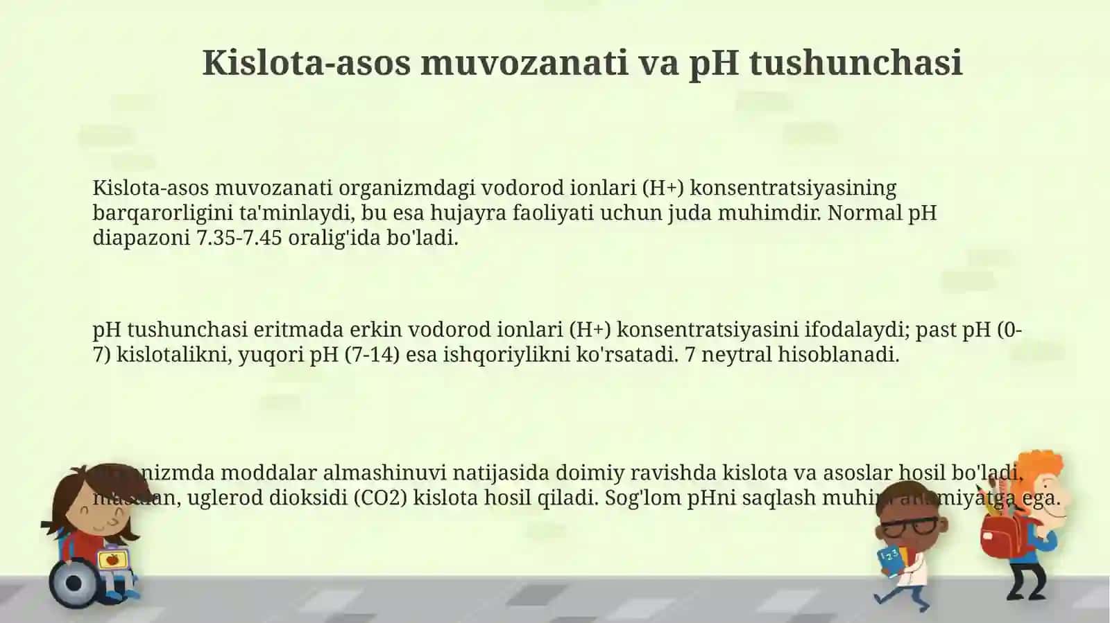 Kislota-asos muvozanati va pH tushunchasi 3