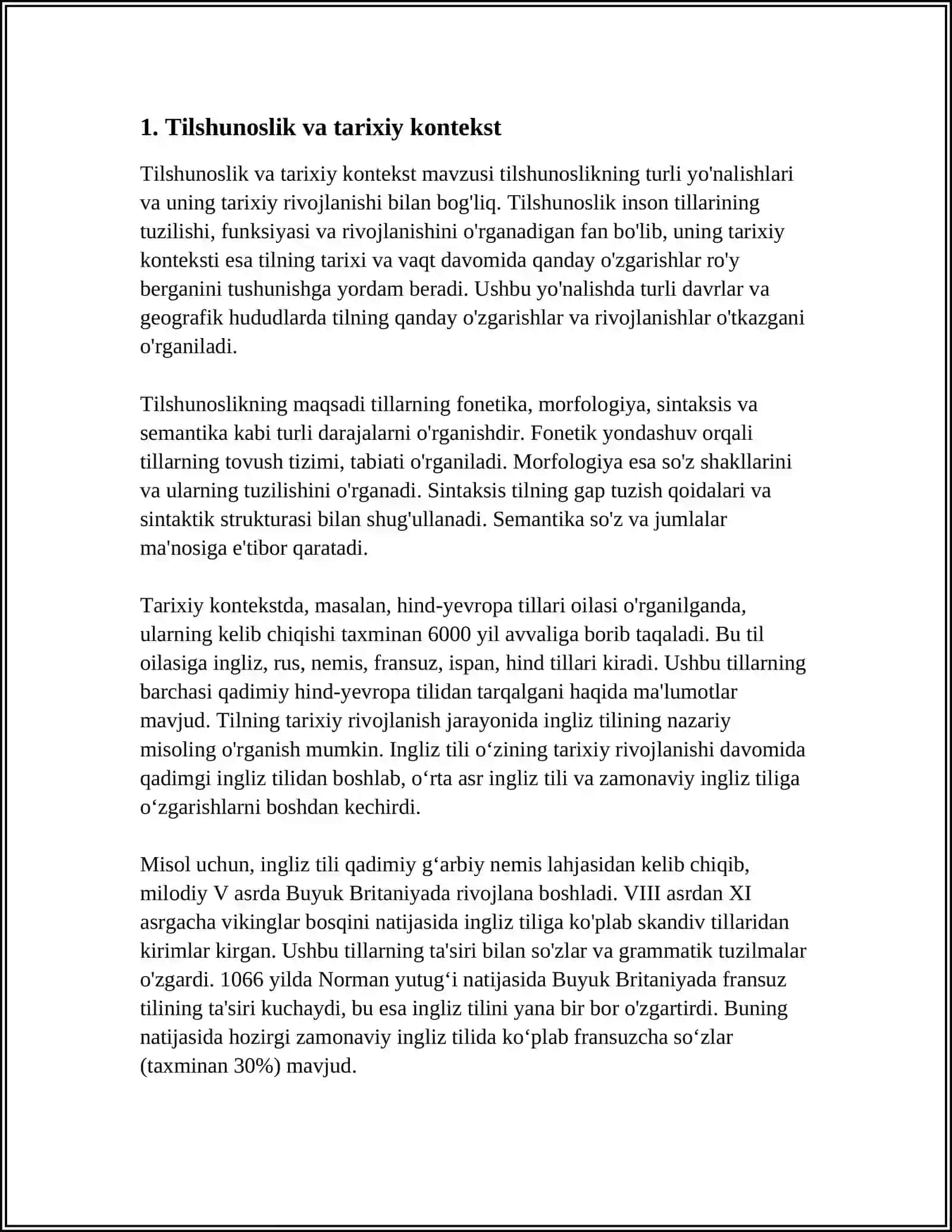 TILSHUNOSLIK MASALALARINI ÖRGANISHDA TARIXNING AHAMIYATI 3