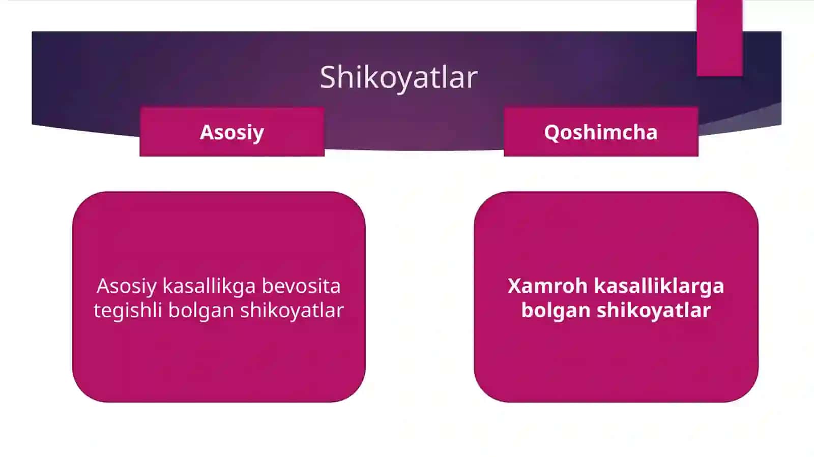 Bemor nitekshirish usullari 3