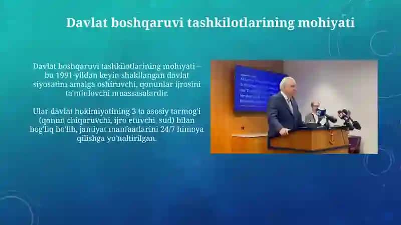 Davlat boshqaruvi tashkilotlarining mohiyati 3