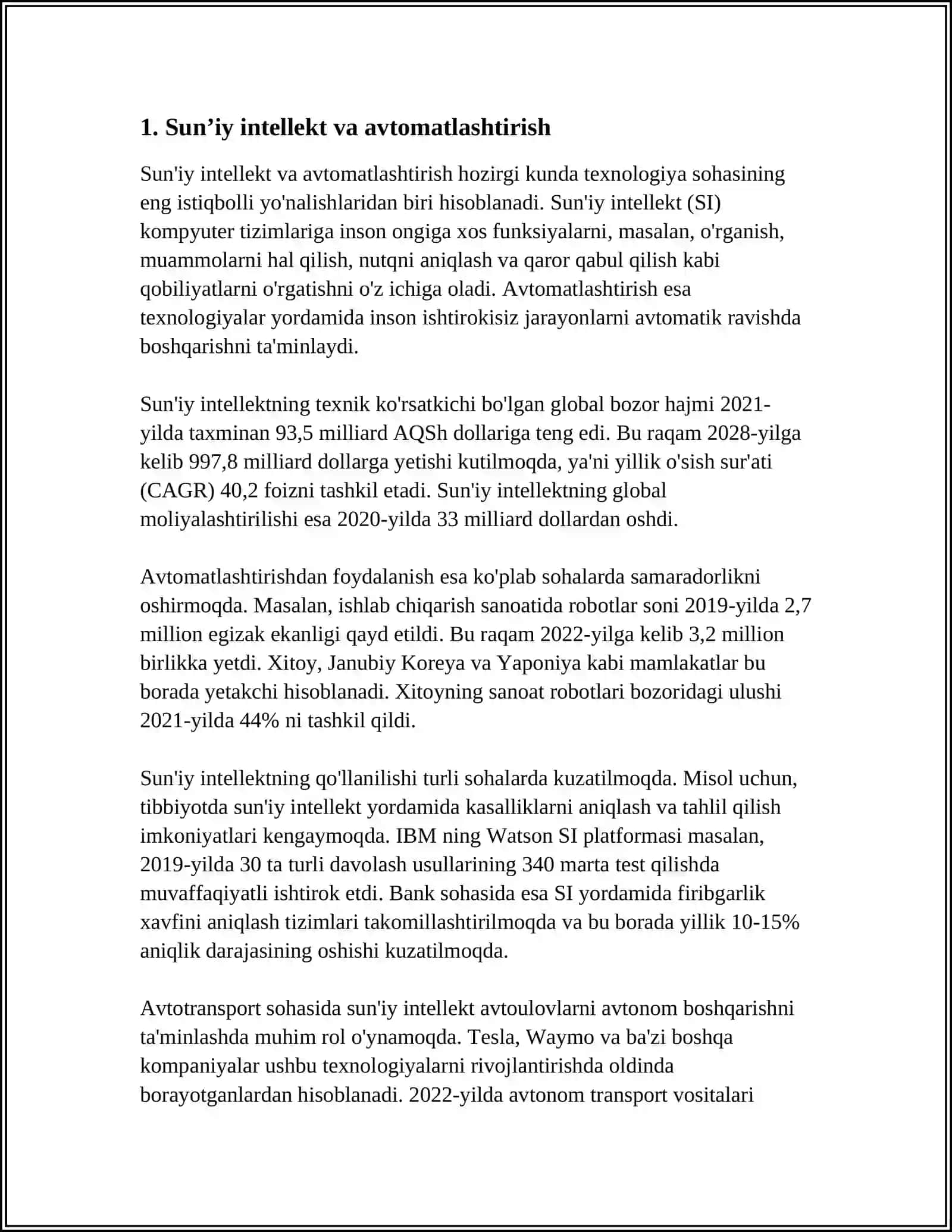 YANGI TEXNOLOGIYALARNING ISH O‘RINLARIGA TA'SIRI VA KASBLAR KELAJAGI 3