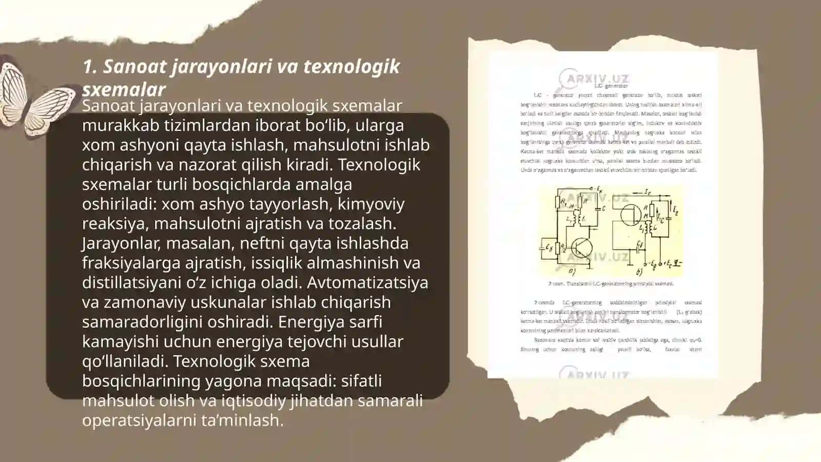 Sanoat jarayonlari va texnologik sxemalar 3