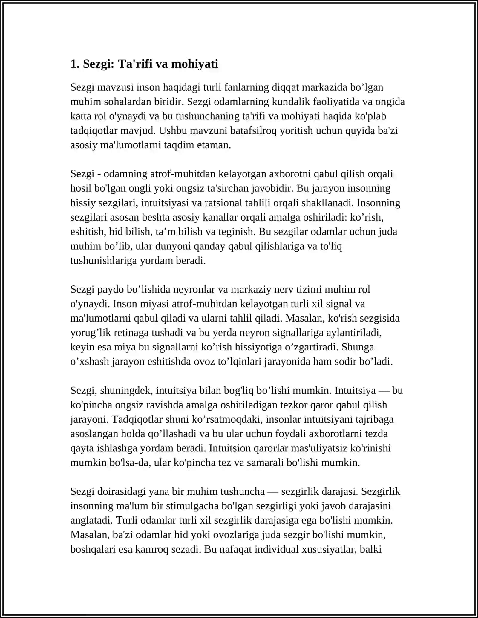 BILISH JARAYONLARI 3