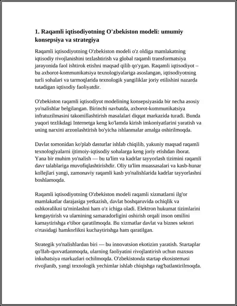 RAQAMLI IQTISODIYOTNING O'ZBEKISTON MODELI 3