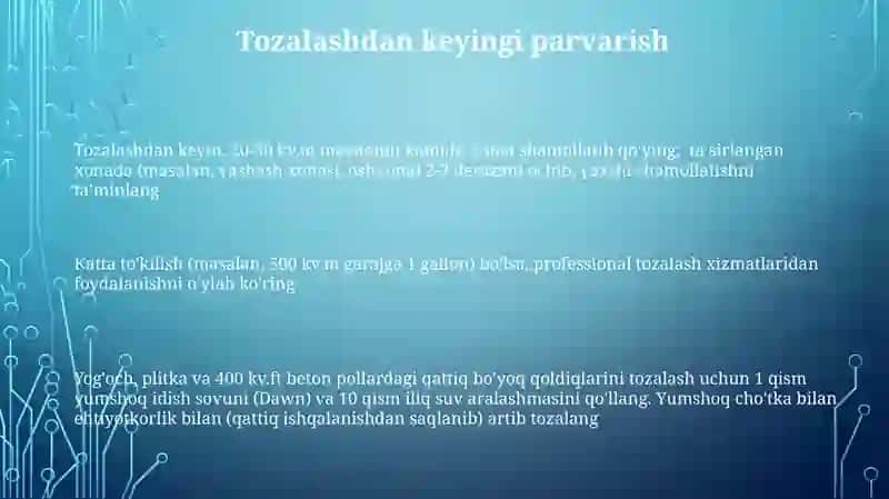 Yelimlangan choklarni tozalash 3