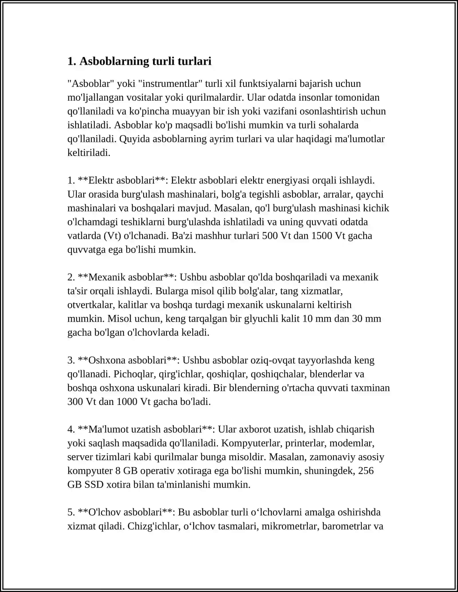 MUSIQA ASBOBLARINI CHALISH 3