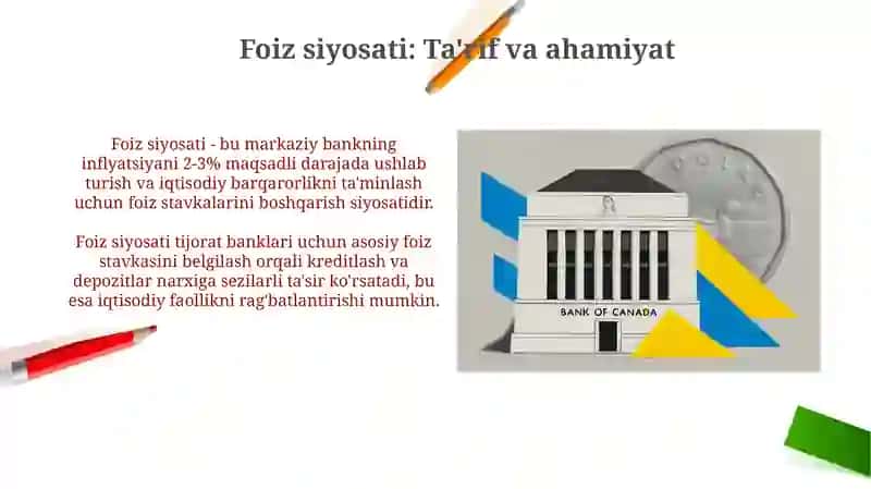 Foiz siyosati va uning bank faoliyatidagi ahamiyati 3