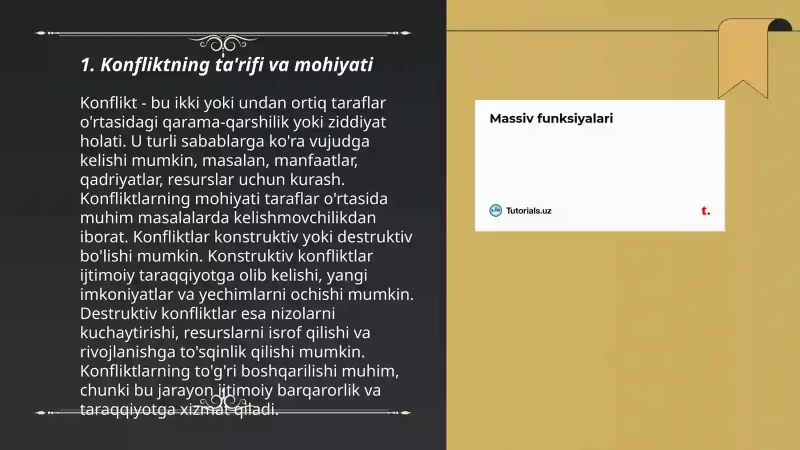 Konflikt funksiyalari 3