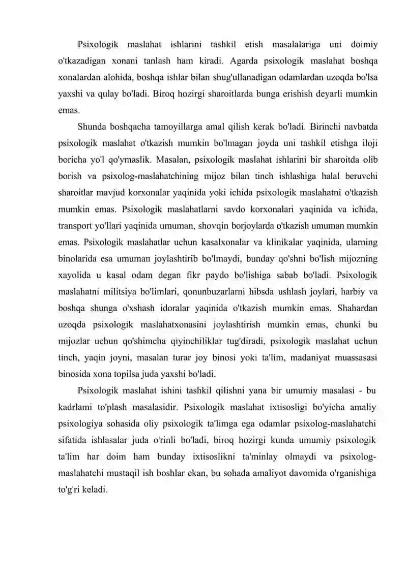 Maslahat jarayonini tashkil etish usullari 3