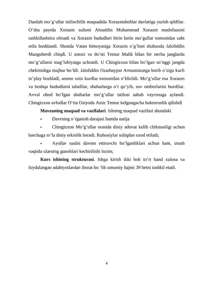 MOVAROUNNAHR VA XUROSONNI MO‘G‘ULLAR TOMONIDAN BOSIB OLINISHI 3