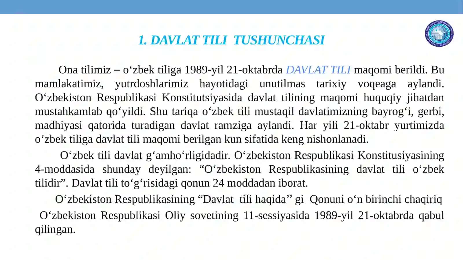 O‘ZBEKTILI 3