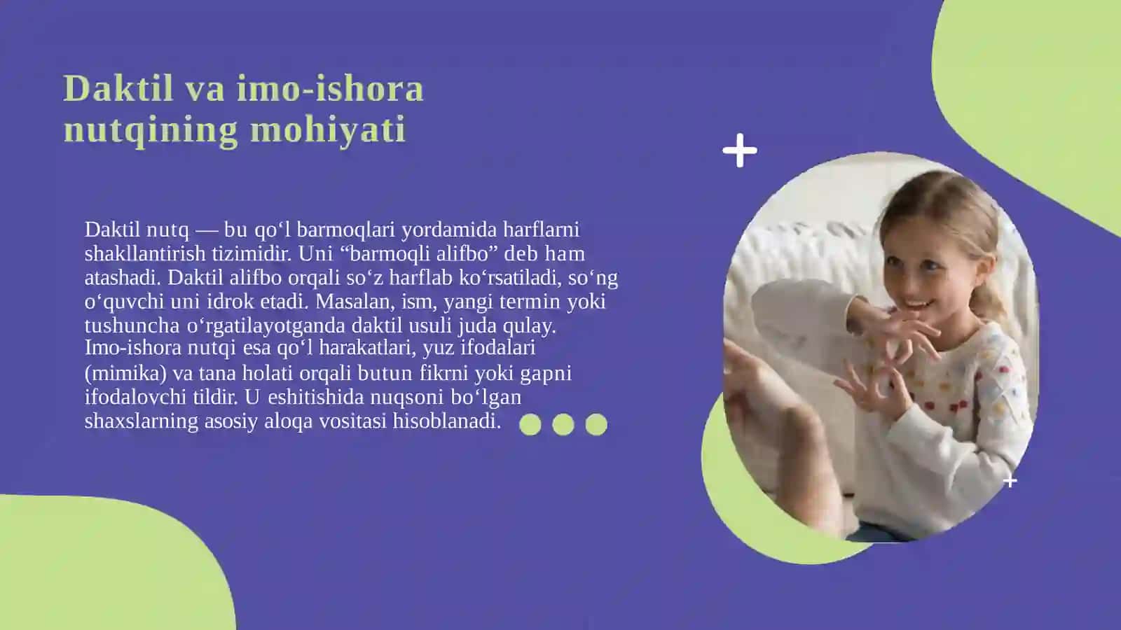 Daktil va imo-ishora nutqi 3