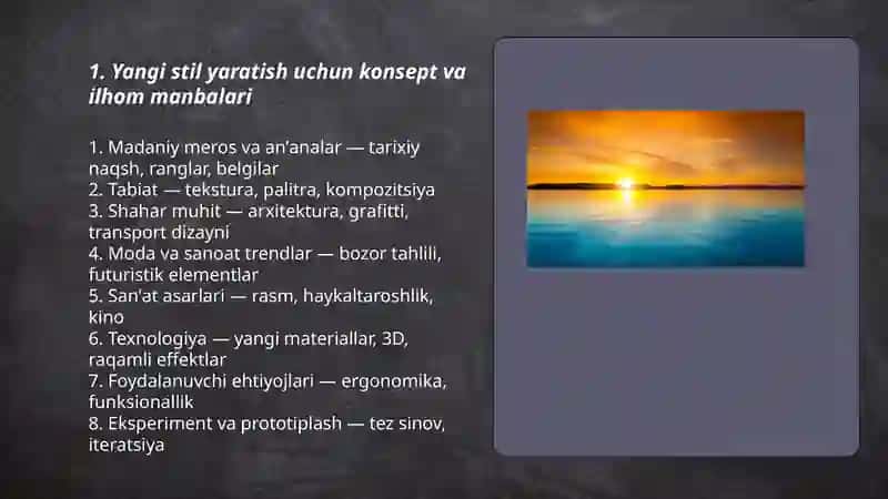 Yangi stil yaratish 3