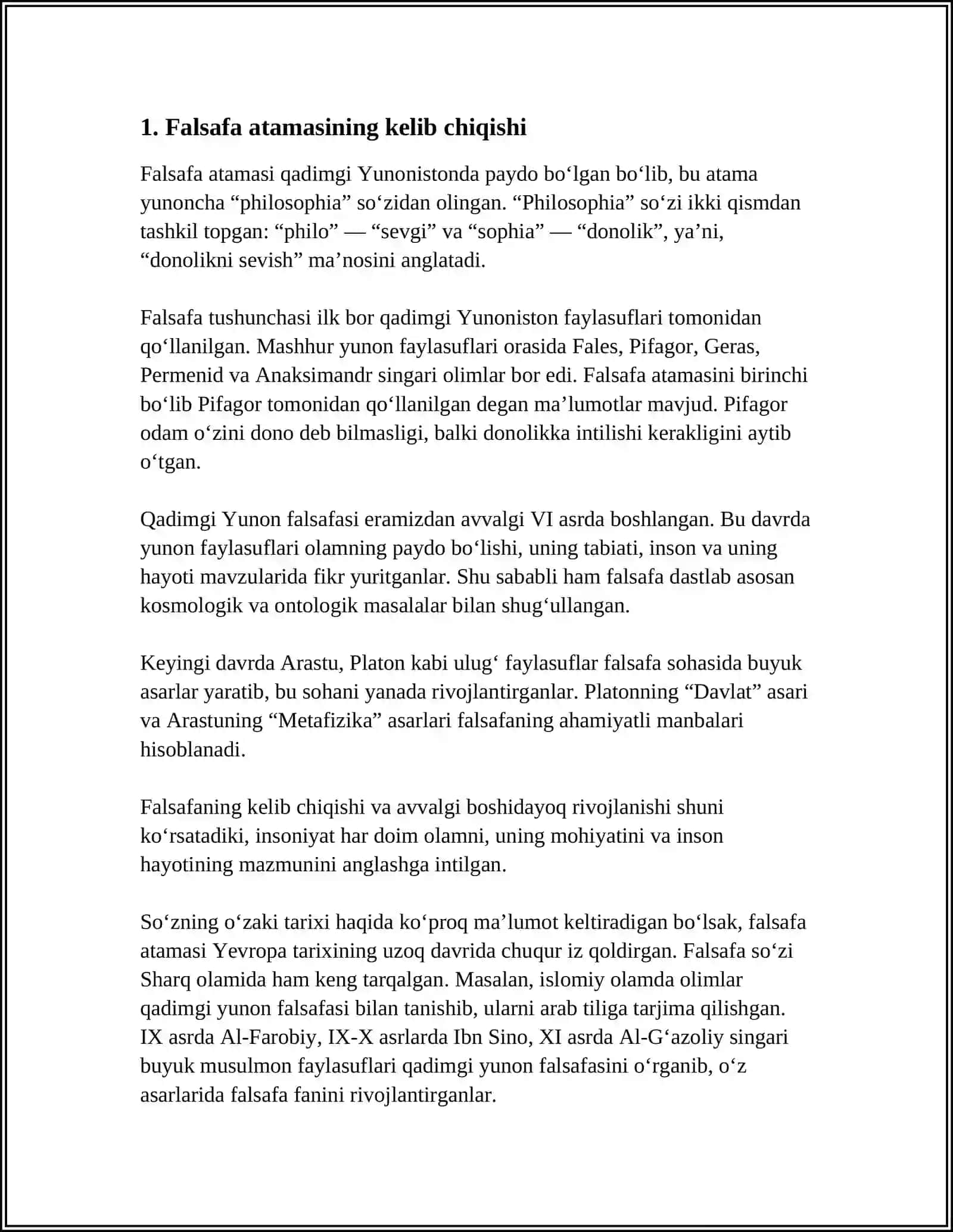 FALSAFA ATAMASINING MANOSI VA MAZMUNI 3