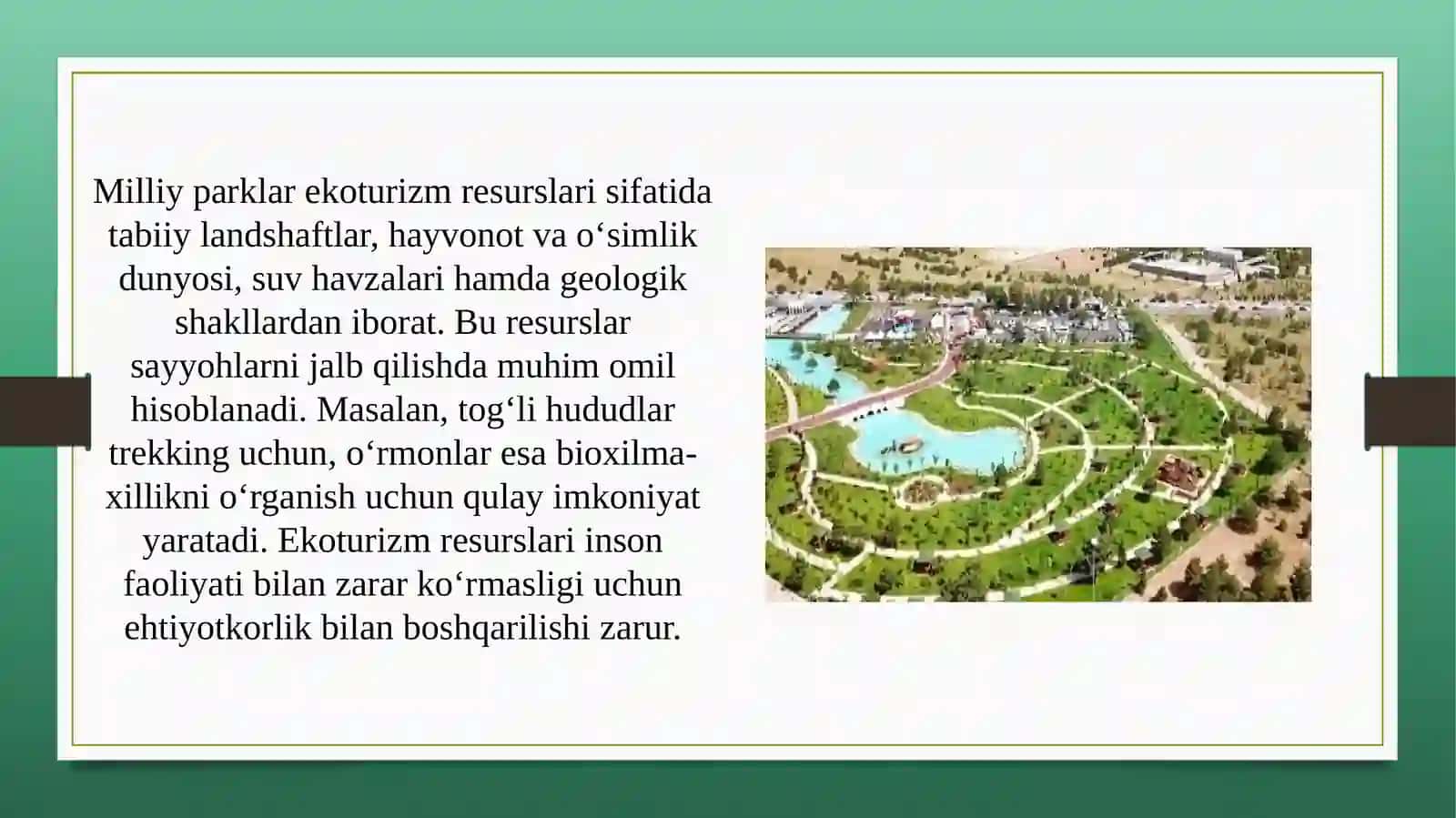 Dunyodagi milliy parklar ekoturizm resurslari 3