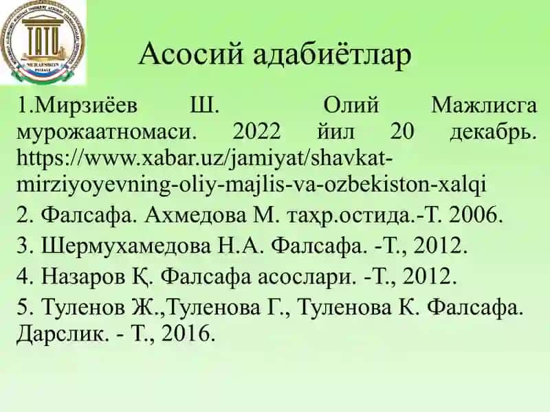 Falsafa fanining predmeti, mazmuni va jamiyatdagi roli 3