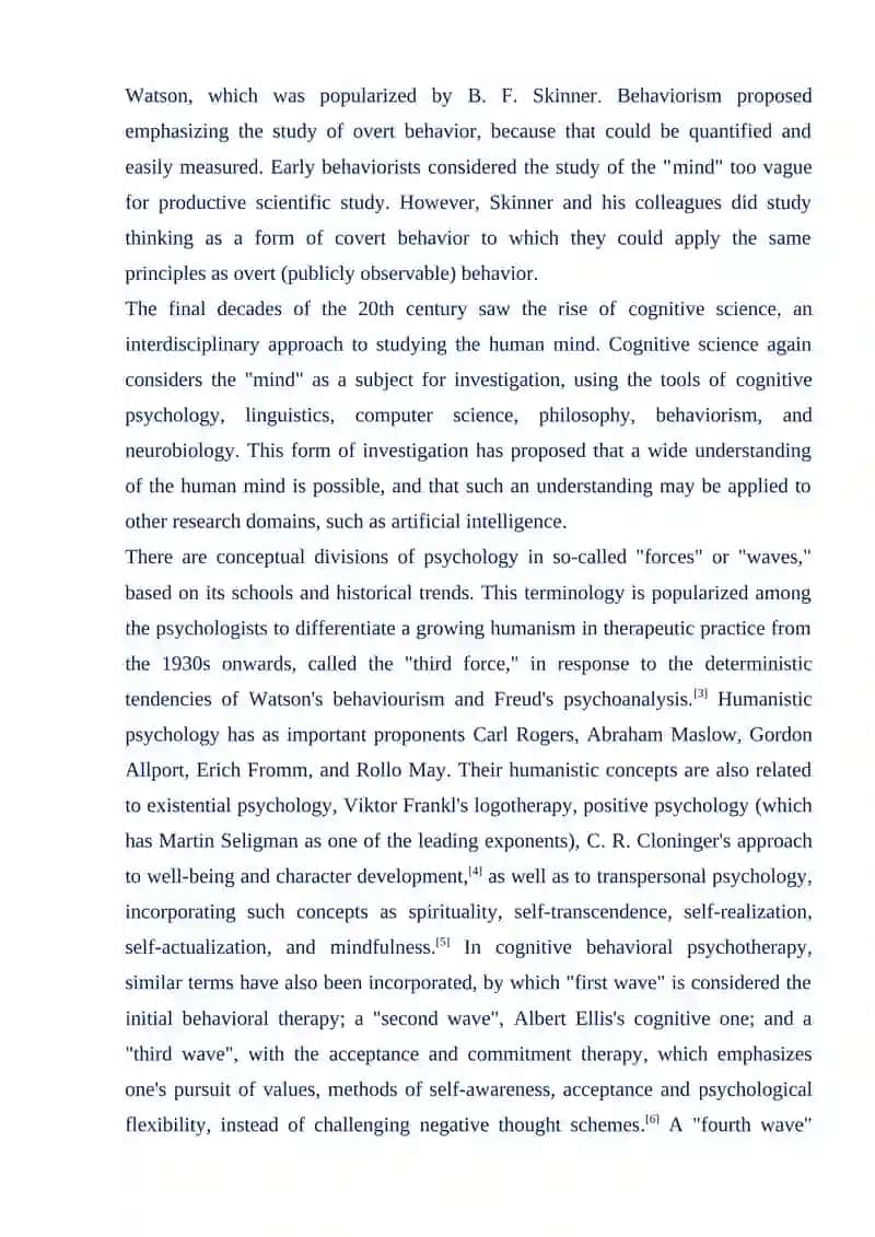 HISTORY OF PSYCHOLOGY 3