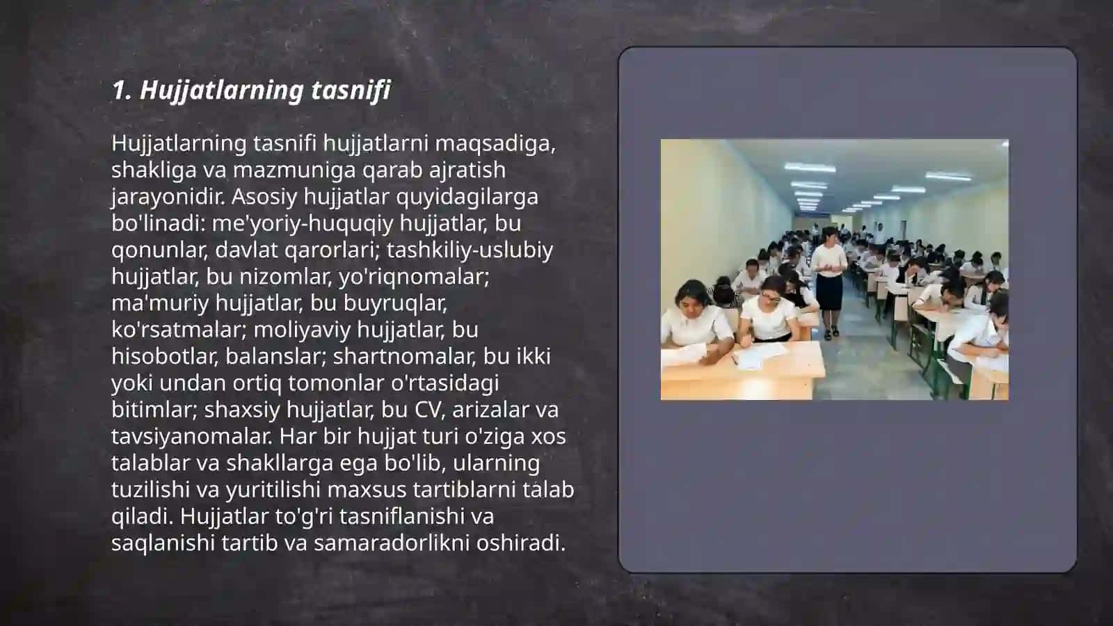 Hujjatlarning tasnifi 3