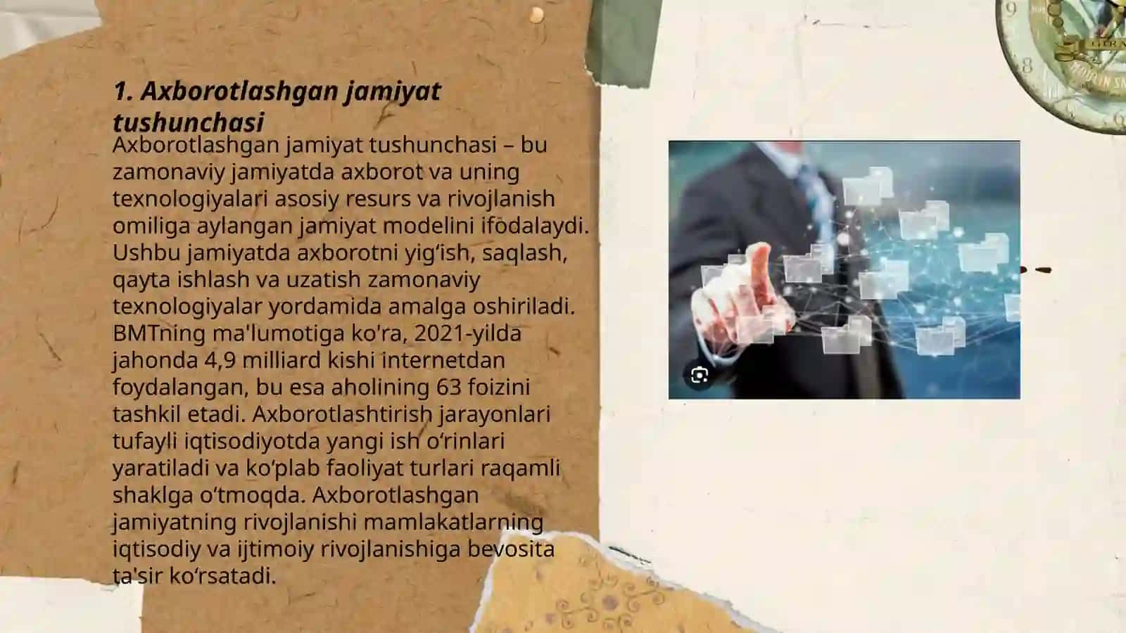 Axborotlashgan jamiyat tushunchasi 3