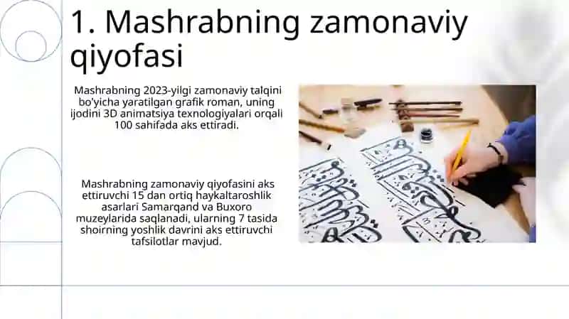 Mashrab hayoti va ijod yoli 3